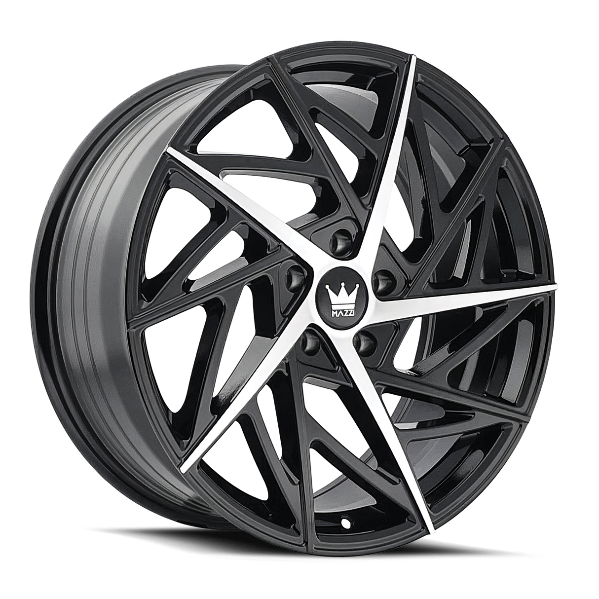 MAZZI FREESTYLE GLOSS BLACK MACHINED 18x8.0 5x120 et35 74.1