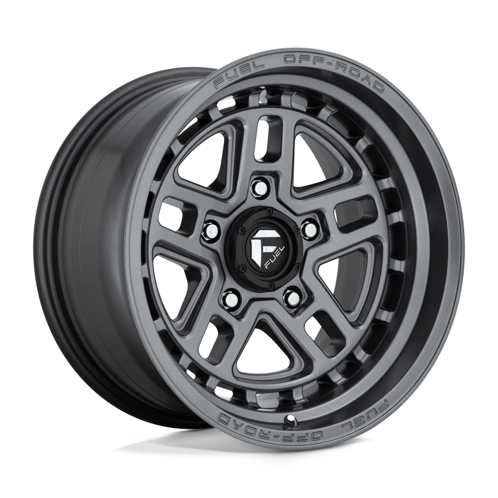 Fuel 1PC D668 NITRO MATTE GUN METAL 17X9 5x127 et-12 71.5