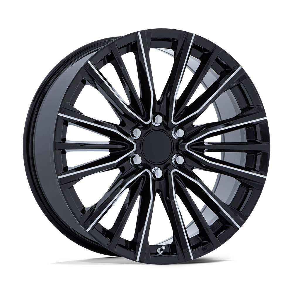 Performance Replicas PR223 GLOSS BLACK MILLED 22X9 6x139.7 et28 78.1