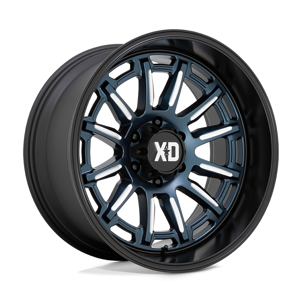 XD XD865 PHOENIX METALLIC BLUE MILLED W/ BLACK LIP 20X9 6x135 et18 87.1