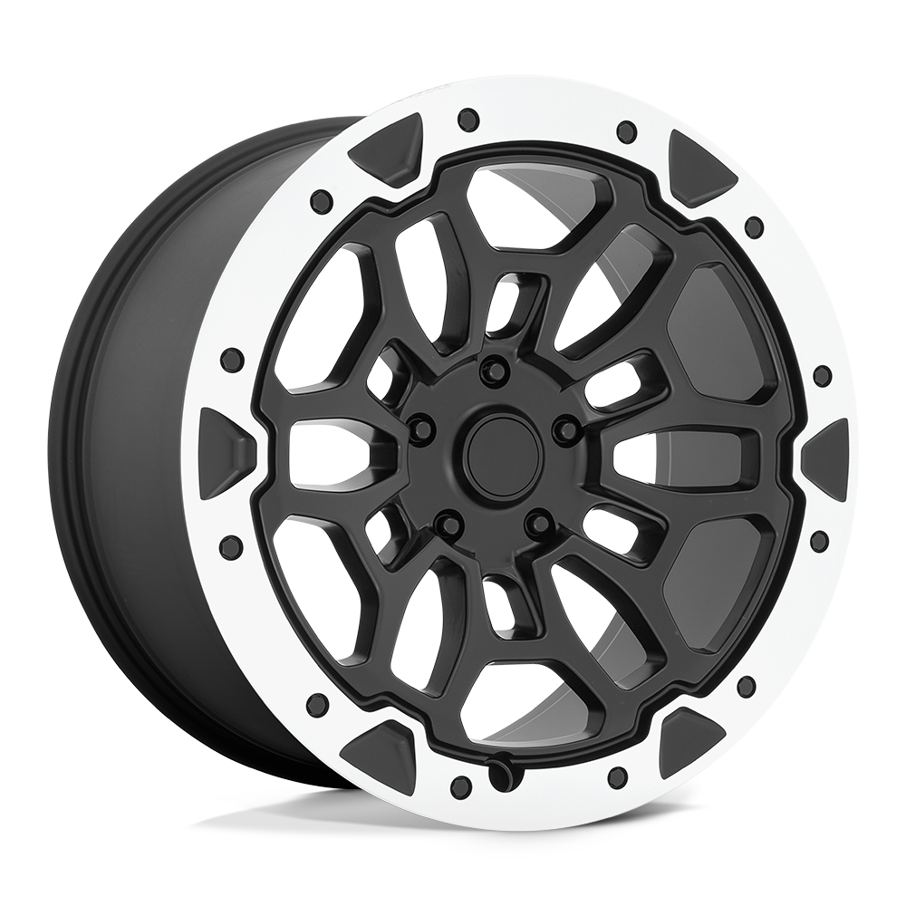 Performance Replicas PR215 MATTE BLACK MACHINED 22X10 6x139.7 et19 78.1