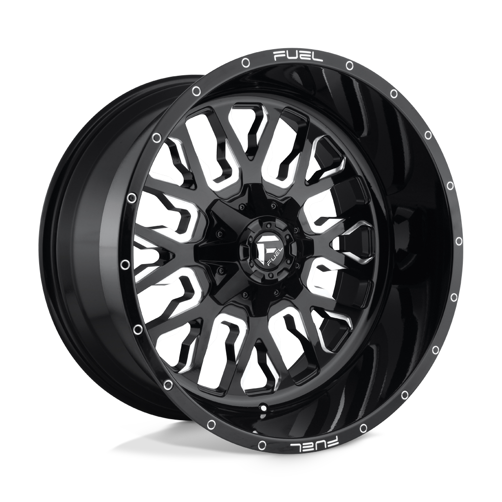 Fuel 1PC D611 STROKE GLOSS BLACK MILLED 17X9 6x135/6x139.7 et1 106.1