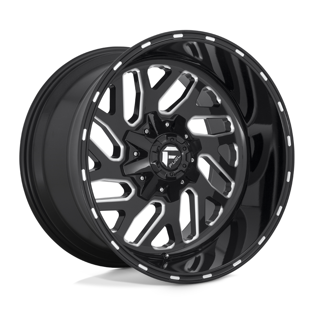 Fuel 1PC D581 TRITON GLOSS BLACK MILLED 17X9 5x114.3/5x127 et-12 78.1