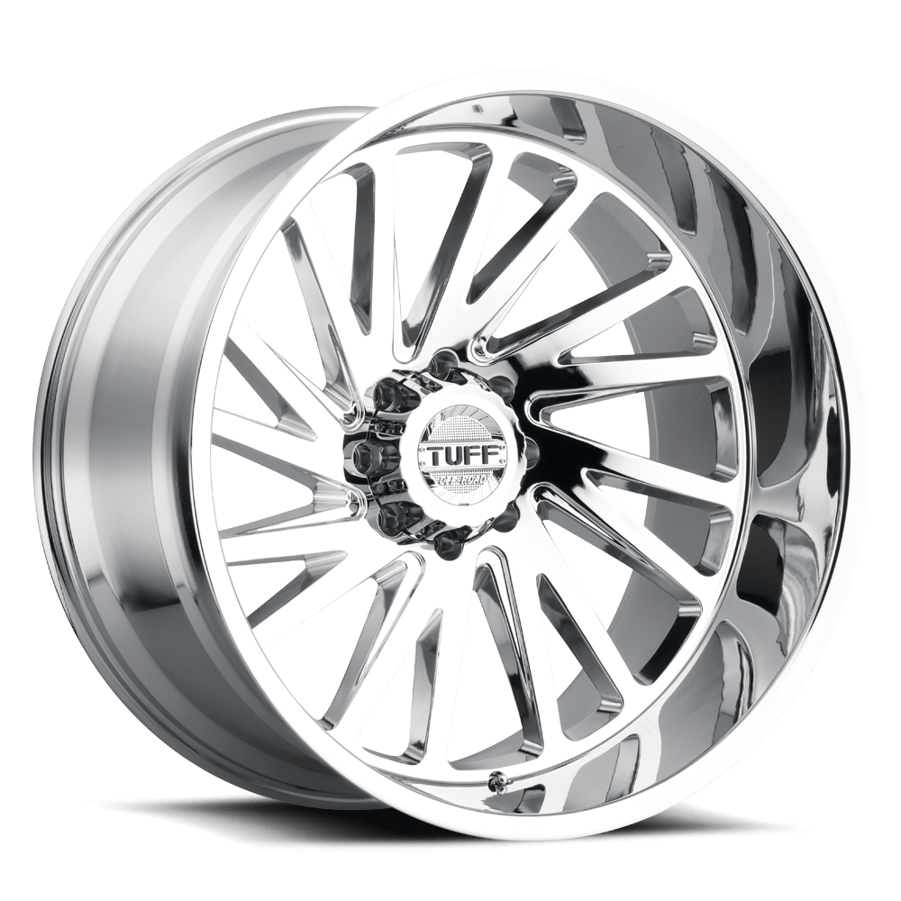 Tuff T2A CHROME 24X14 8x165.1 et-72 122.4