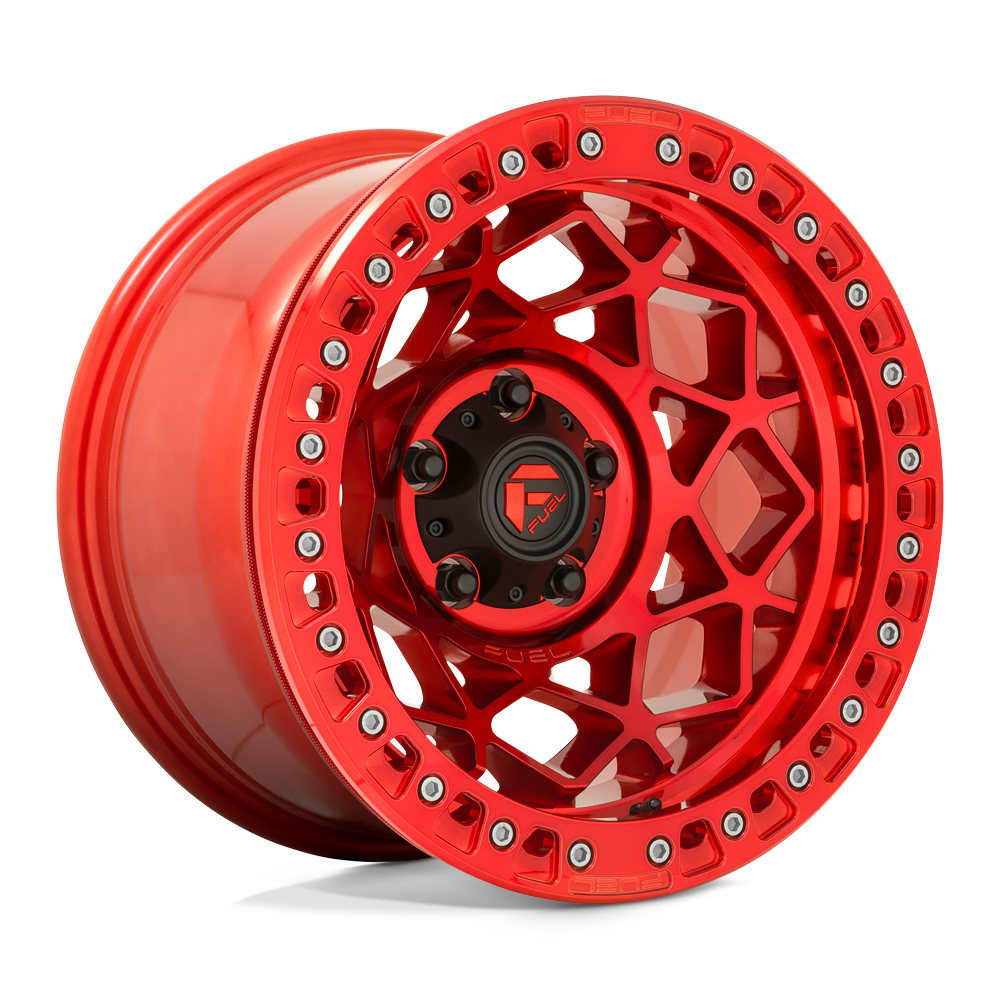 Fuel 1PC D121 UNIT BEADLOCK CANDY RED 17X9 5x127 et-15 71.5