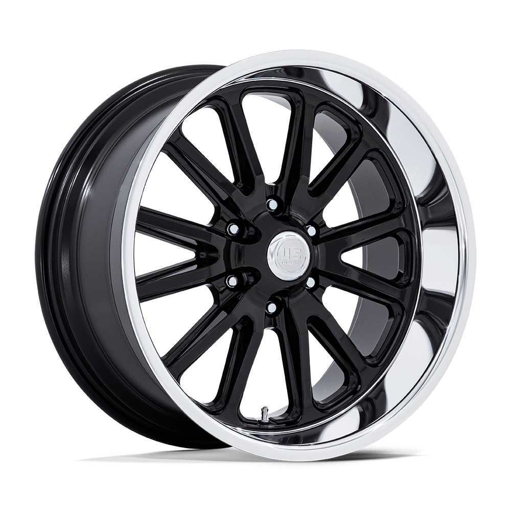 US Mag 1PC UC145 RAMBLER 6 GLOSS BLACK DIAMOND CUT LIP 20X9.5 6x127 et1 78.1