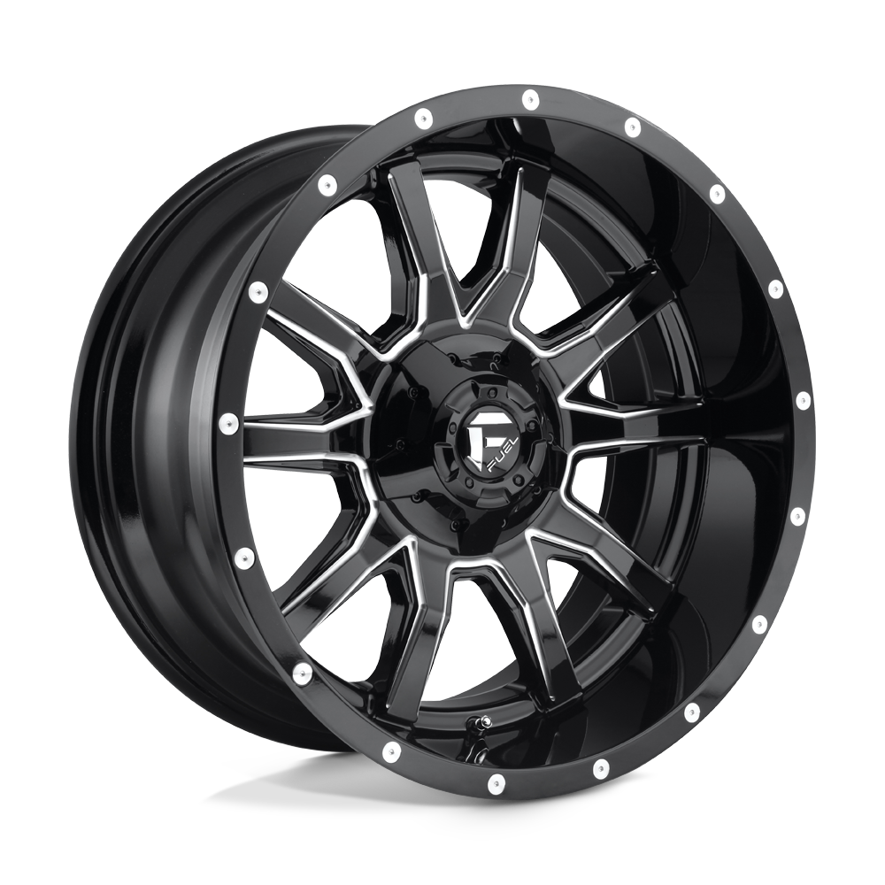 Fuel 1PC D627 VANDAL GLOSS BLACK MILLED 17X9 5x114.3/5x127 et-12 78.1