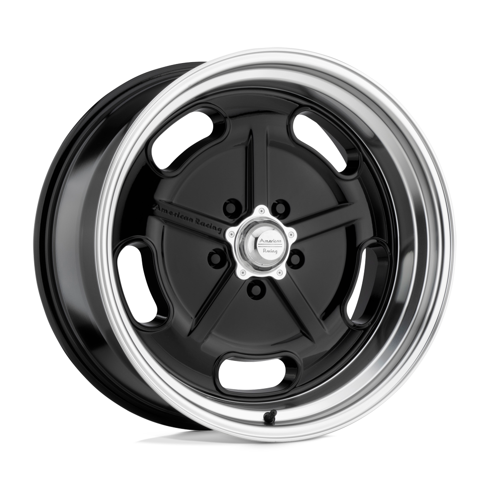 American Racing Vintage VN511 SALT FLAT GLOSS BLACK W/ DIAMOND CUT LIP 17X7 5x120.65 et0 72.56