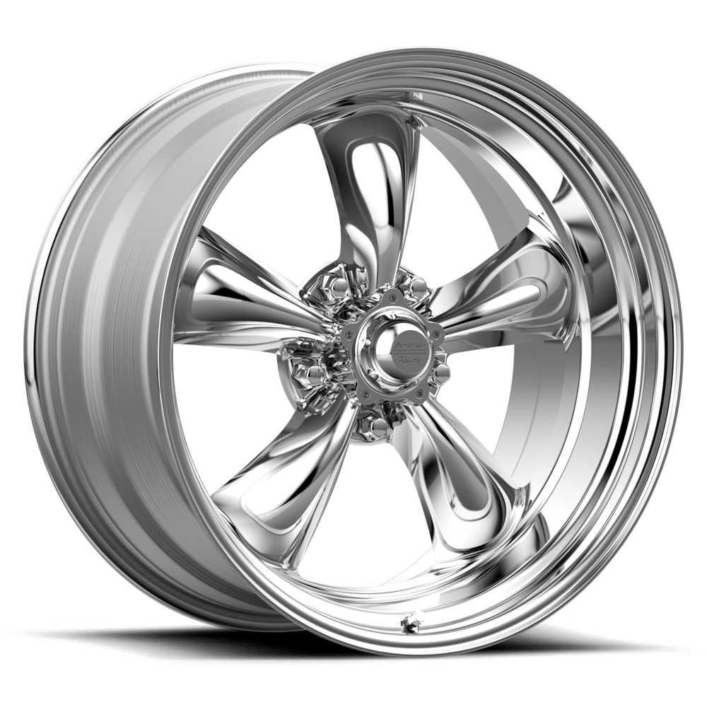 American Racing Vintage VN515 TORQ THRUST II 1 PC POLISHED 17X8 5x114.3 et25 83.06