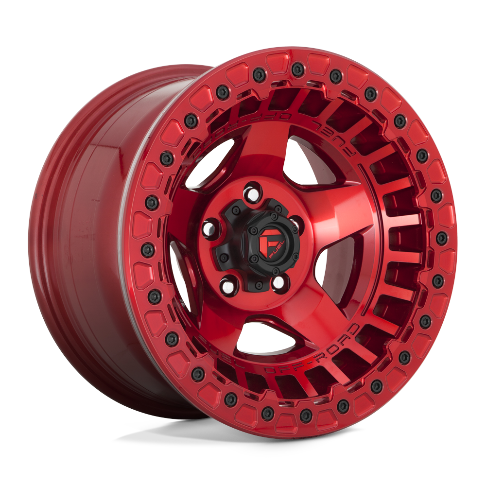 Fuel 1PC D117 WARP BEADLOCK CANDY RED 17X9 5x127 et-15 71.5