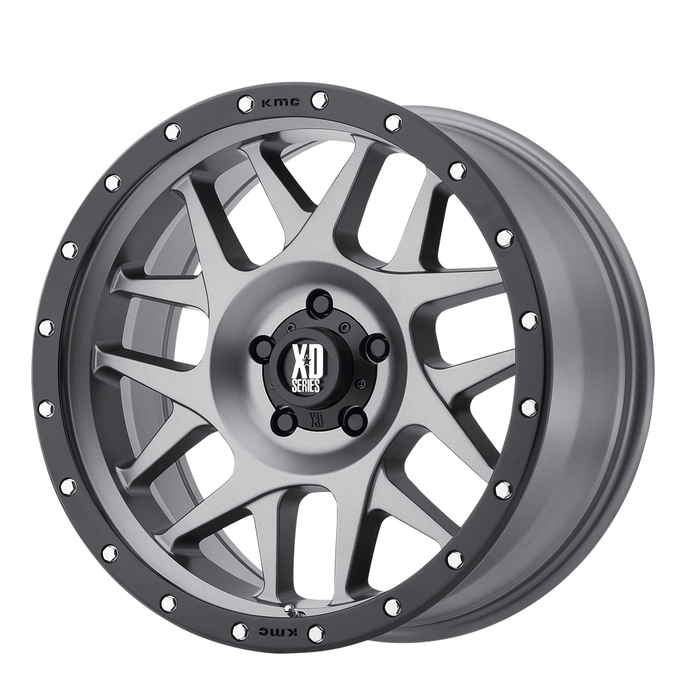 XD XD127 BULLY MATTE GRAY W/ BLACK RING 20X10 5x139.7 et-24 108