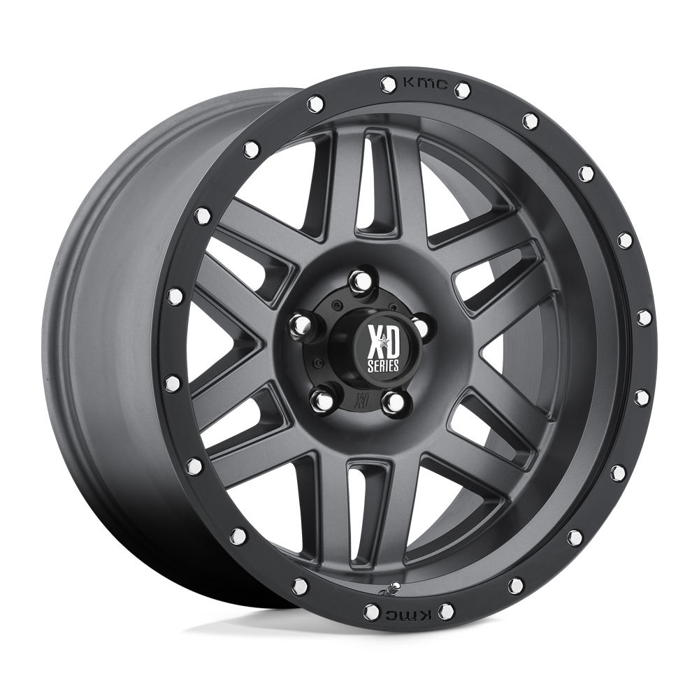 XD XD128 MACHETE MATTE GRAY W/ BLACK RING 20X9 5x150 et25 110.1