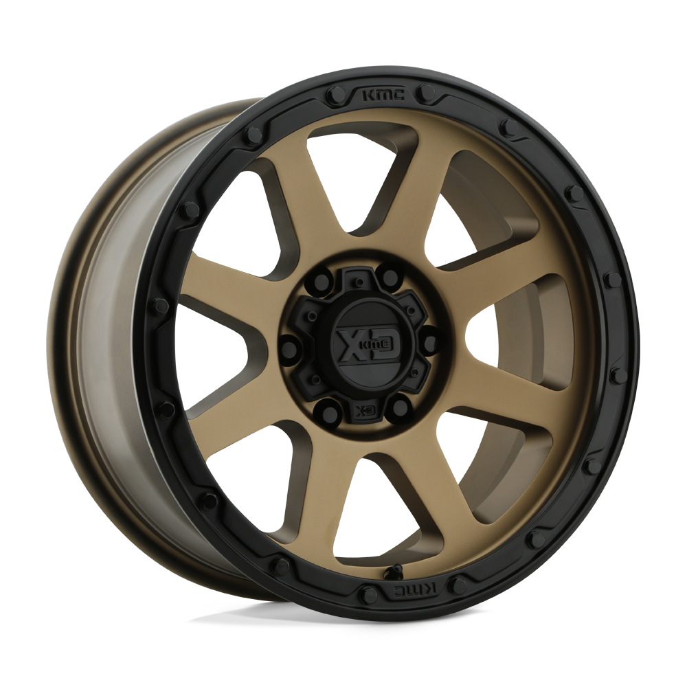 XD XD134 ADDICT 2 MATTE BRONZE W/ MATTE BLACK LIP 17X8.5 5x127 et0 78.1