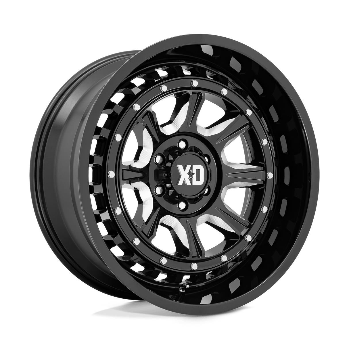 XD XD866 OUTLANDER GLOSS BLACK MILLED 22X10 8x165.1 et-18 125.1