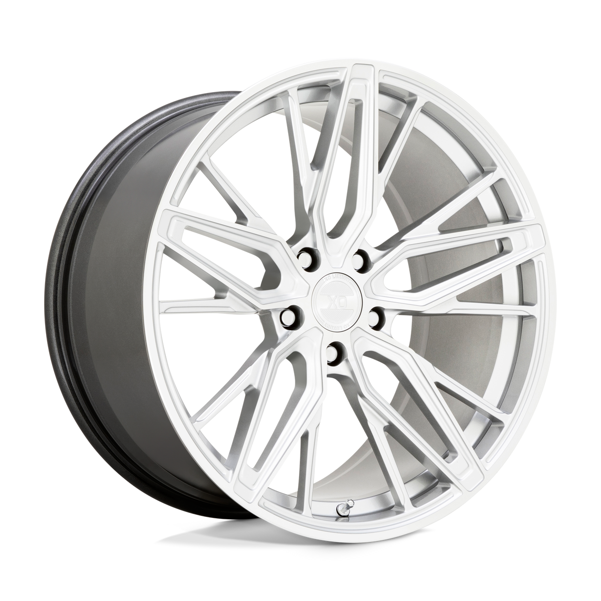 XO ZURICH HYPER SILVER W/ MIRROR CUT FACE 20X10.5 5x114.3 et25 76.1