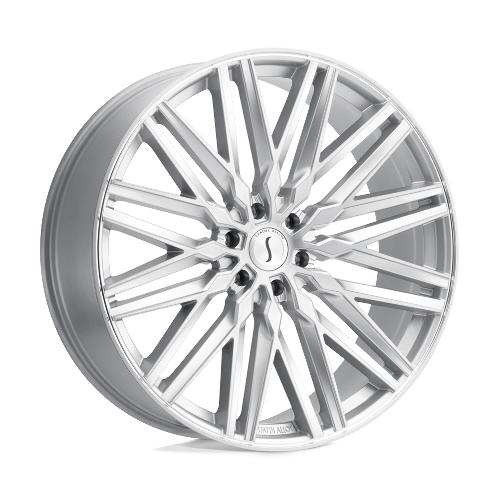 Status ADAMAS SILVER W/ MIRROR CUT FACE 20X9 6x139.7 et15 112.1