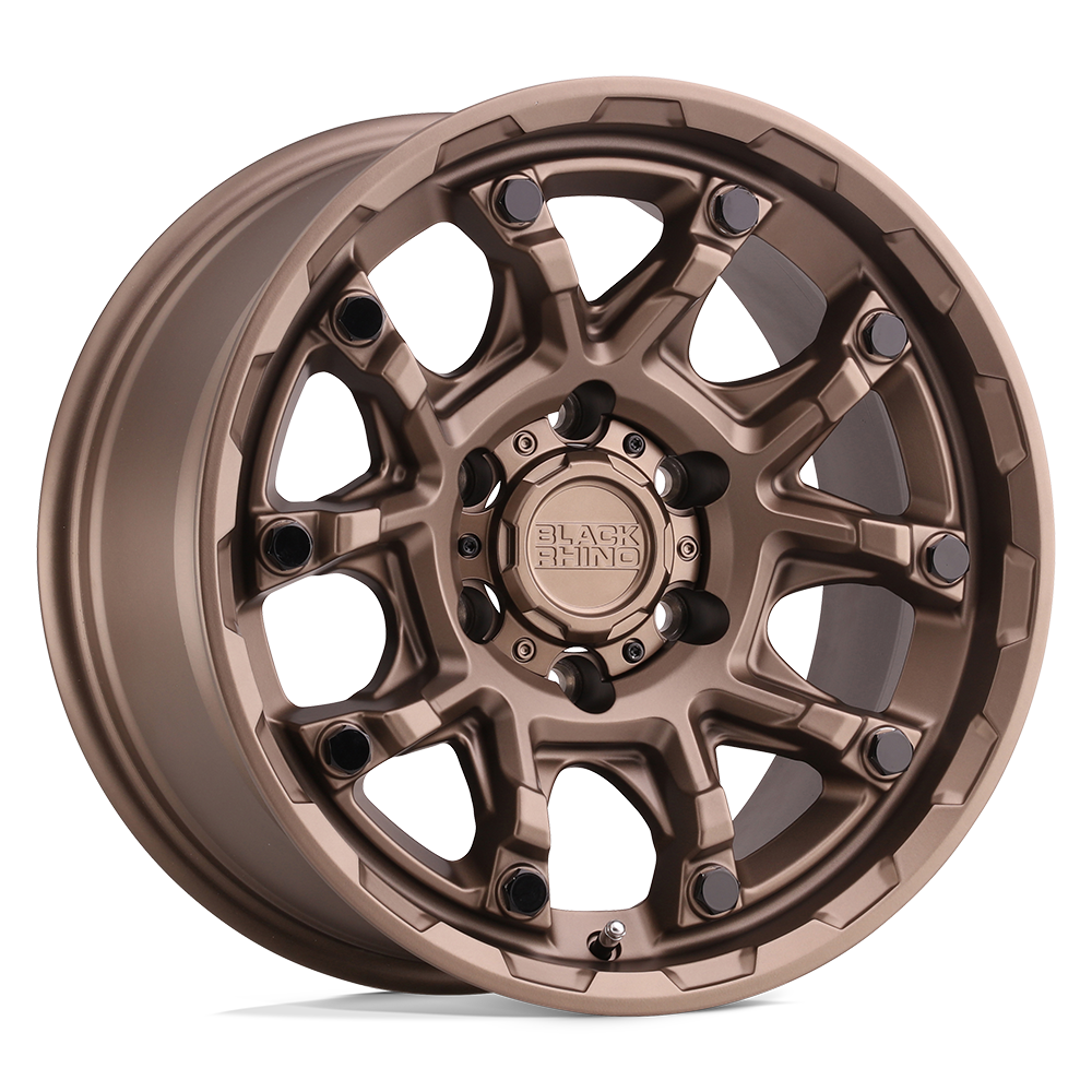 Black Rhino ARK BRONZE W/ GLOSS BLACK BOLTS 17X8.5 5x127 et-18 71.5