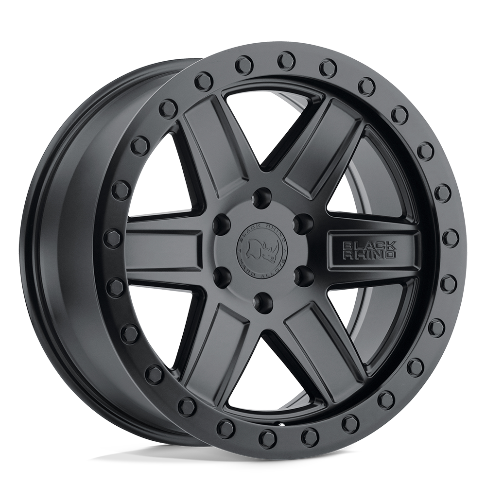 Black Rhino ATTICA MATTE BLACK W/ BLACK RING 17X9 5x139.7 et0 78.1