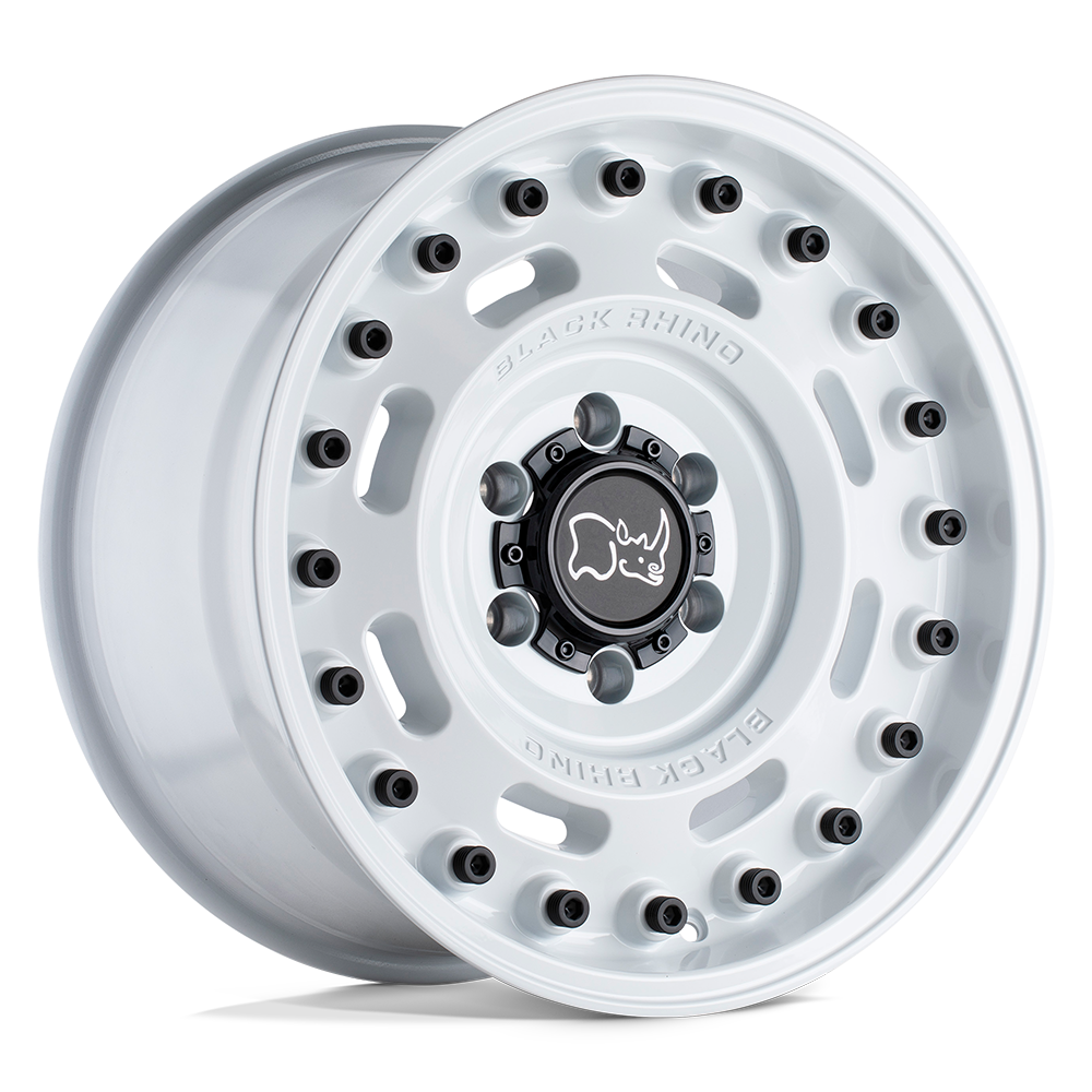 Black Rhino AXLE GLOSS WHITE 17X9.5 5x127 et-18 71.5