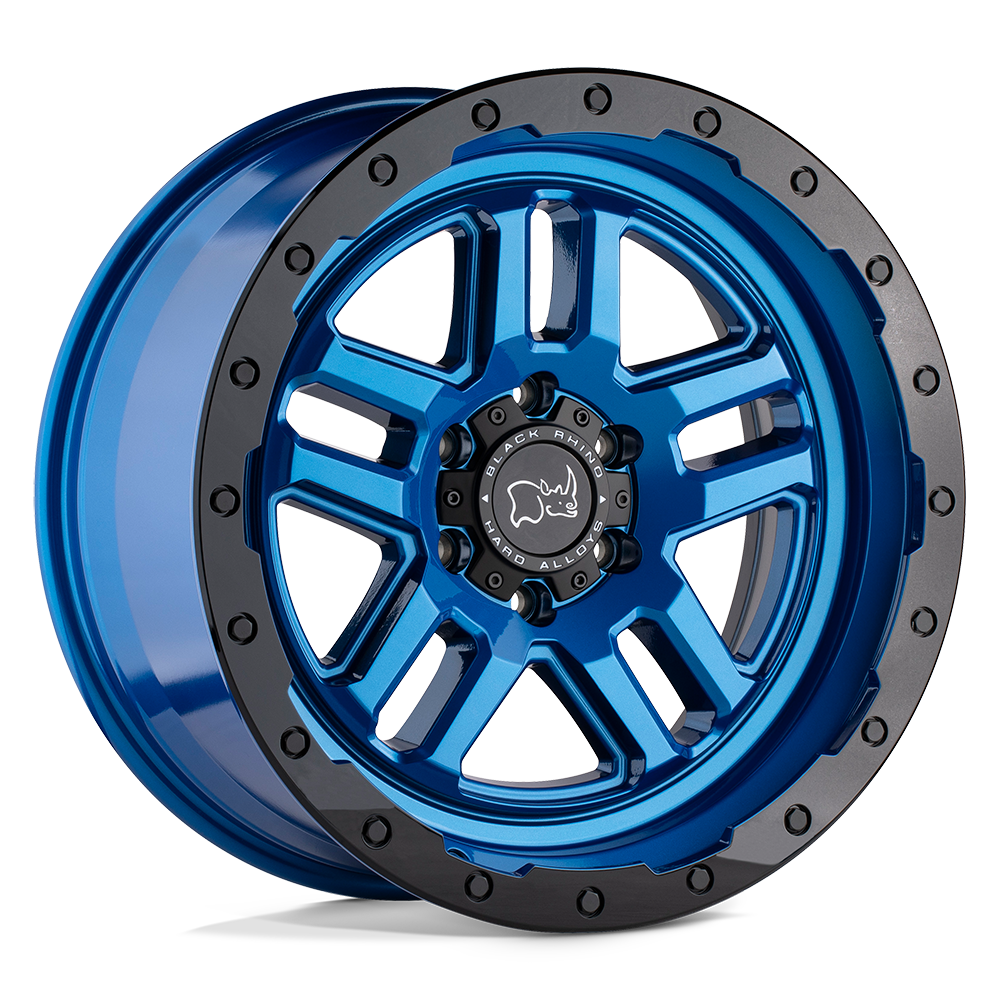 Black Rhino BARSTOW DEARBORN BLUE W/ BLACK RING 17X9.5 6x139.7 et-18 112.1