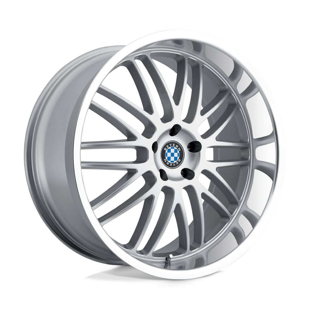 Beyern MESH SILVER W/ MIRROR CUT LIP 19X9.5 5x120 et15 72.56