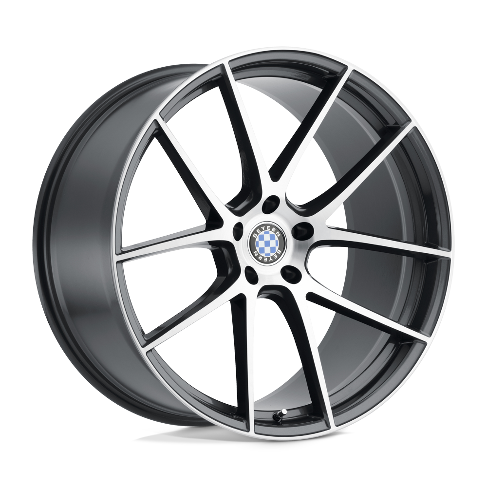 Beyern RITZ GLOSS GUNMETAL W/ BRUSHED FACE 17X8 5x120 et15 72.56