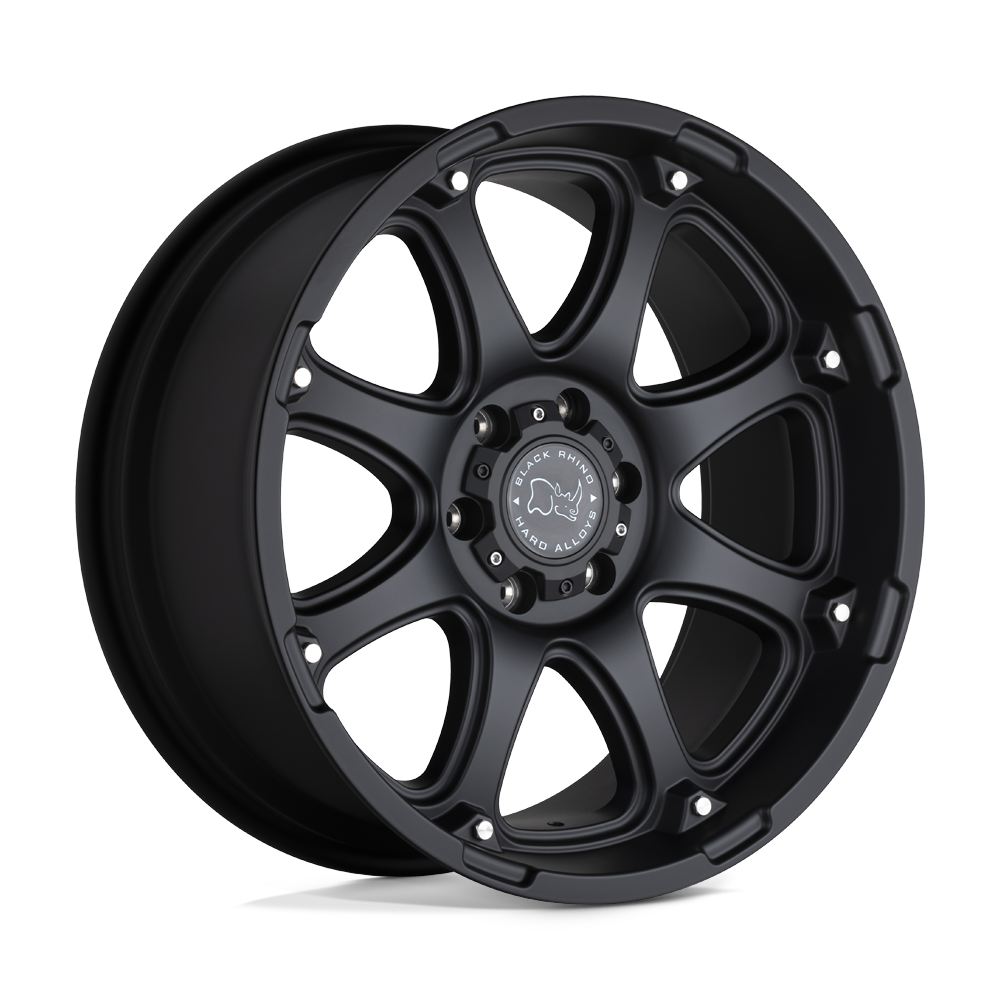 Black Rhino GLAMIS MATTE BLACK 17X9 5x127 et-12 78.1