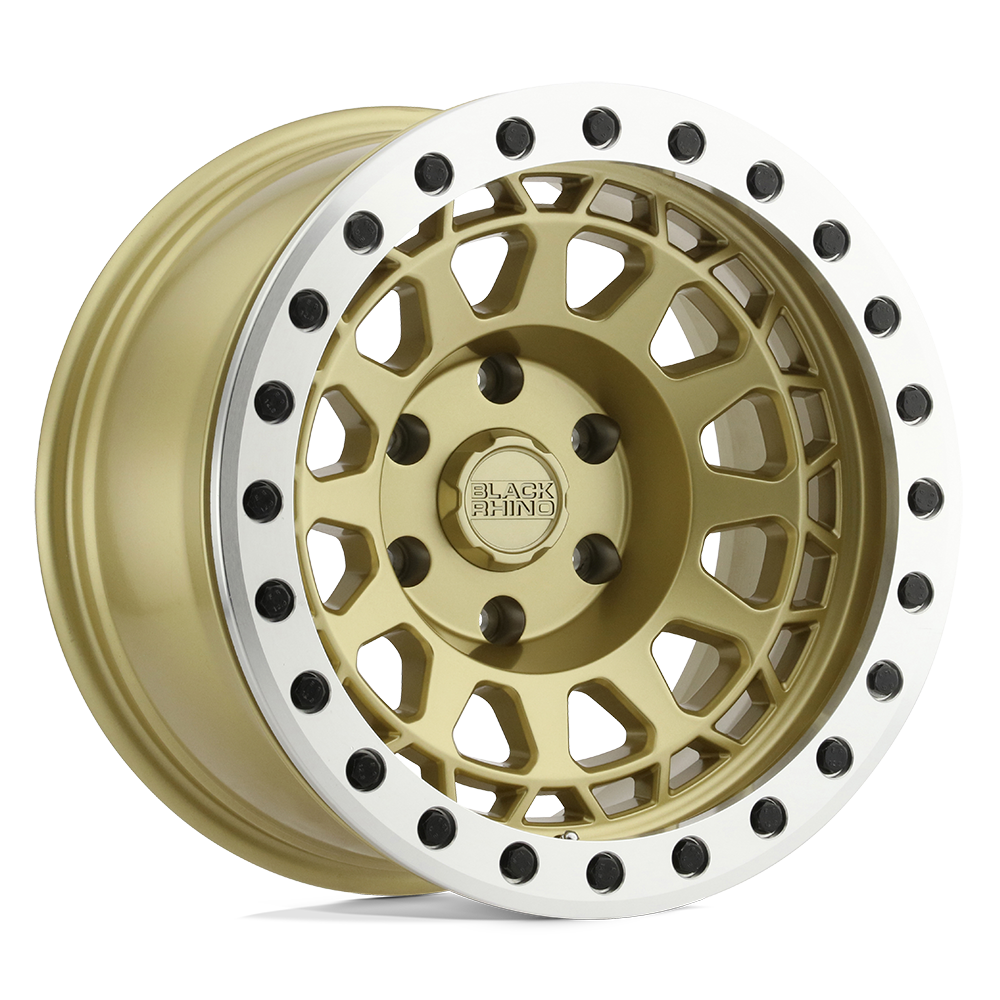 Black Rhino PRIMM BEADLOCK MATTE GOLD W/ MACHINED RING 17X8.5 6x139.7 et-30 112.1