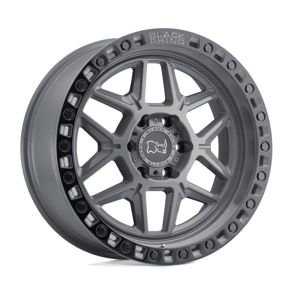 Black Rhino KELSO BATTLESHIP GRAY W/ BLACK RING 17X9 6x139.7 et-12 112.1