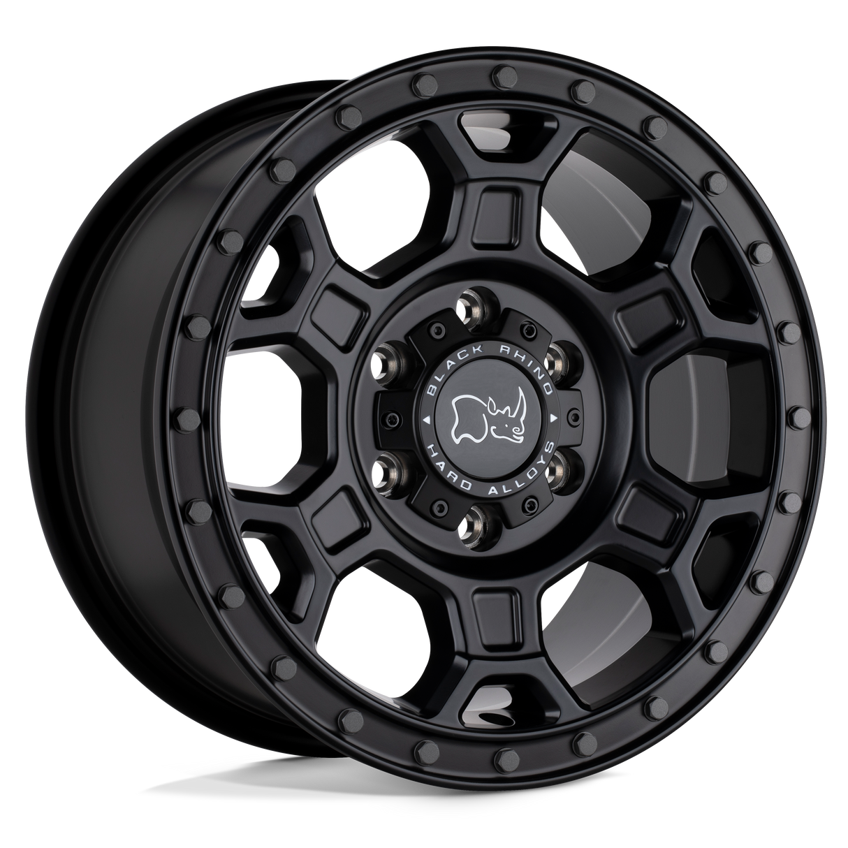 Black Rhino MIDHILL MATTE BLACK W/ GUNMETAL BOLTS 17X8 5x160 et45 65.07