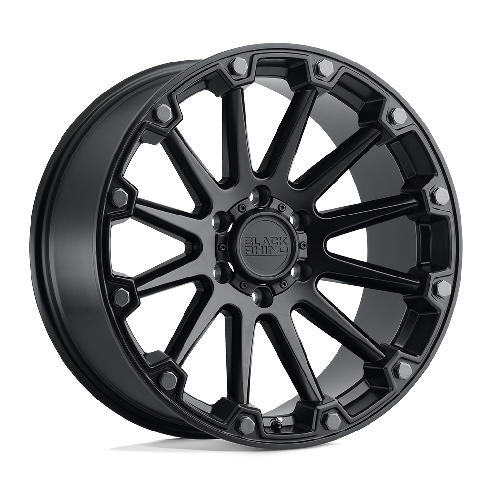 Black Rhino PINNACLE SEMI GLOSS BLACK W/ GUNMETAL BOLTS 17X8.5 6x139.7 et-18 112.1