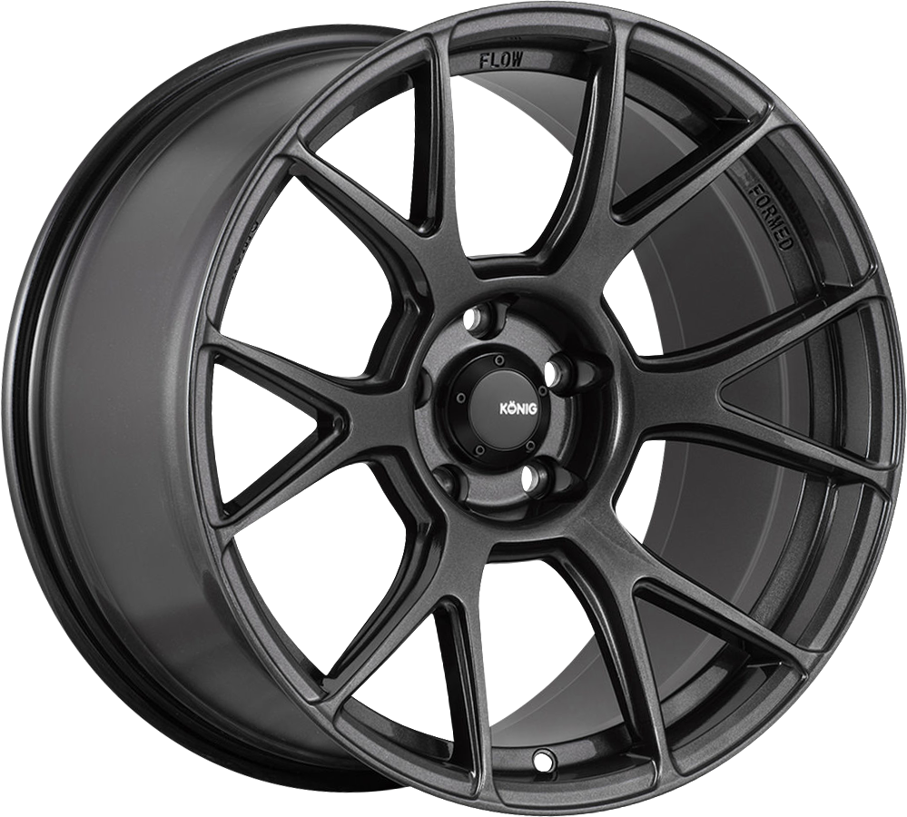 Konig Ampliform Dark Metallic Graphite 18x8.5 5x120 et32 72.6