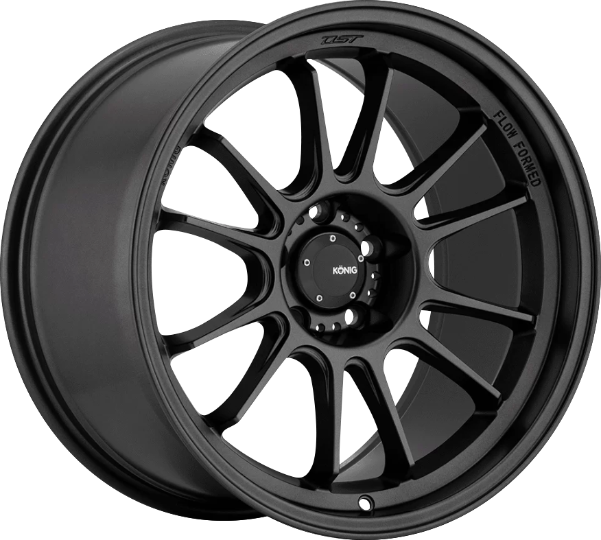 Konig Hypergram Matte Black 17x9 5x114.3 et40 73.1