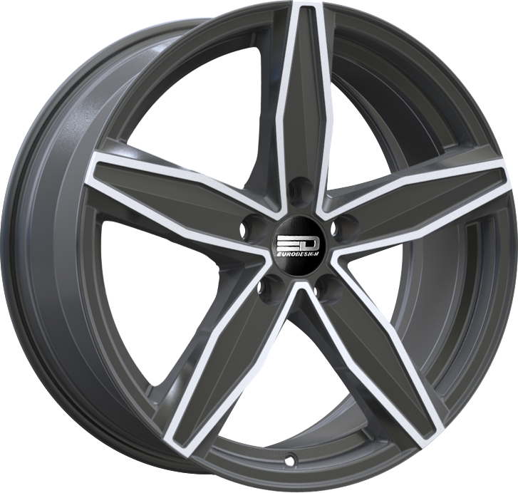 Euro Design Berlin Gunmetal Polished 17x7.5 5x108 et40 67.1