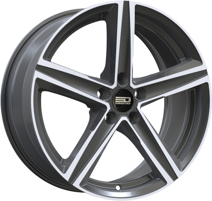 Euro Design (EFS) Spa - EFS Gunmetal Polished 17x7.5 5x100/5x105/5x110/5x112/5x115/5x118/5x108/5x114.3/5x98 et42 72.6