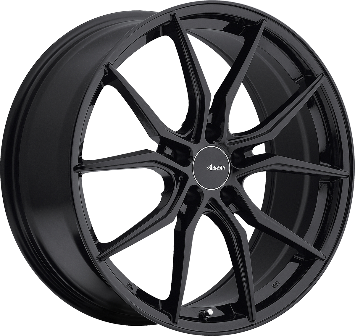 Advanti Hybris Gloss Black 18x8 5x114.3 et35 73.1