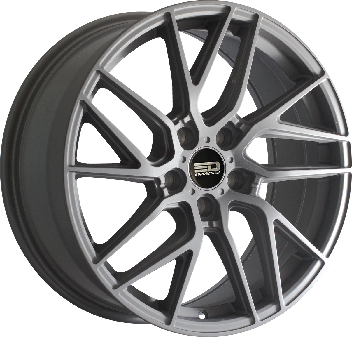 Euro Design Tech Matte Gunmetal 17x7.5 5x114.3 et40 64.1