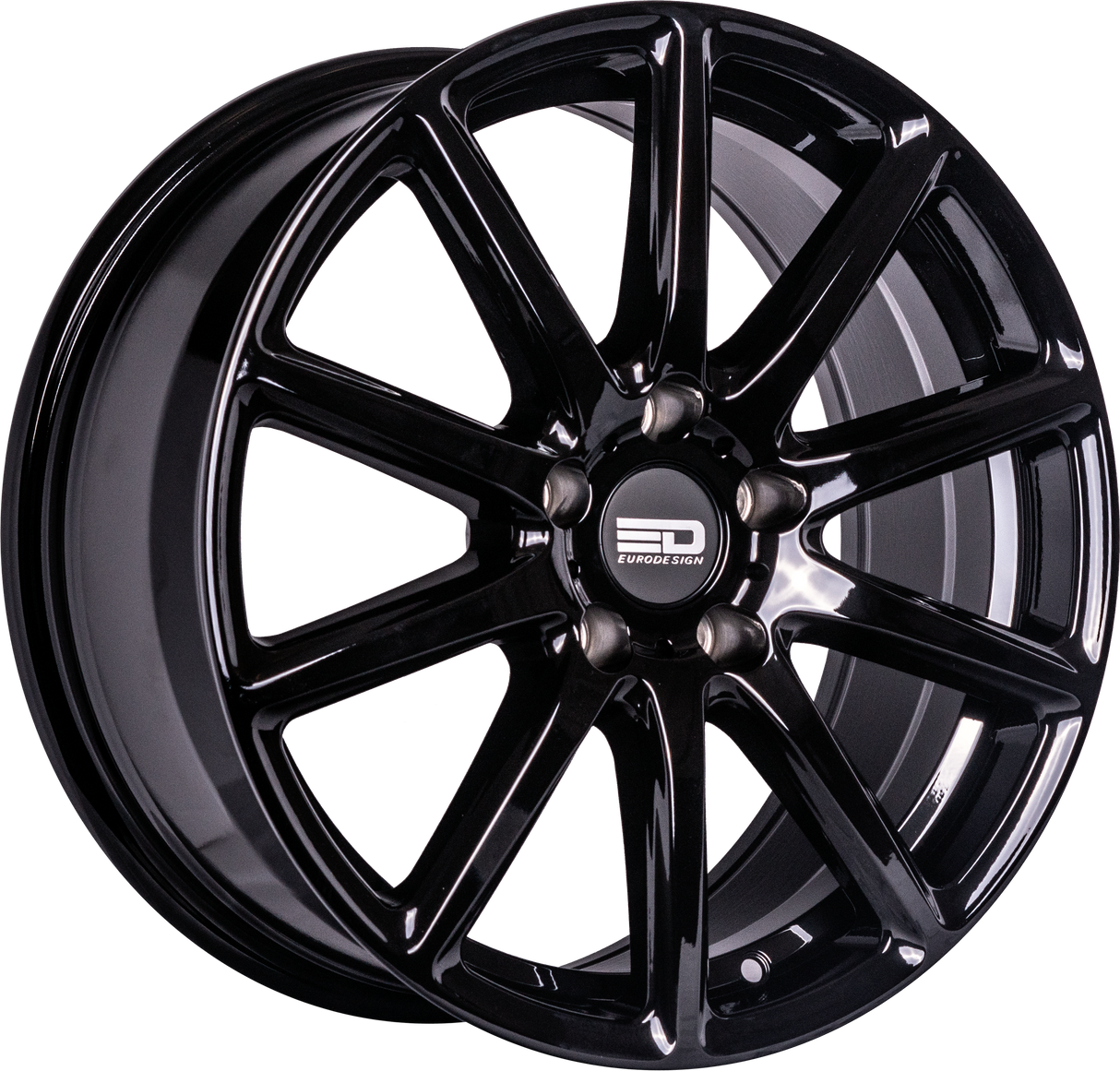 Euro Design Legend Gloss Black 17x7.5 5x112 et42 57.1