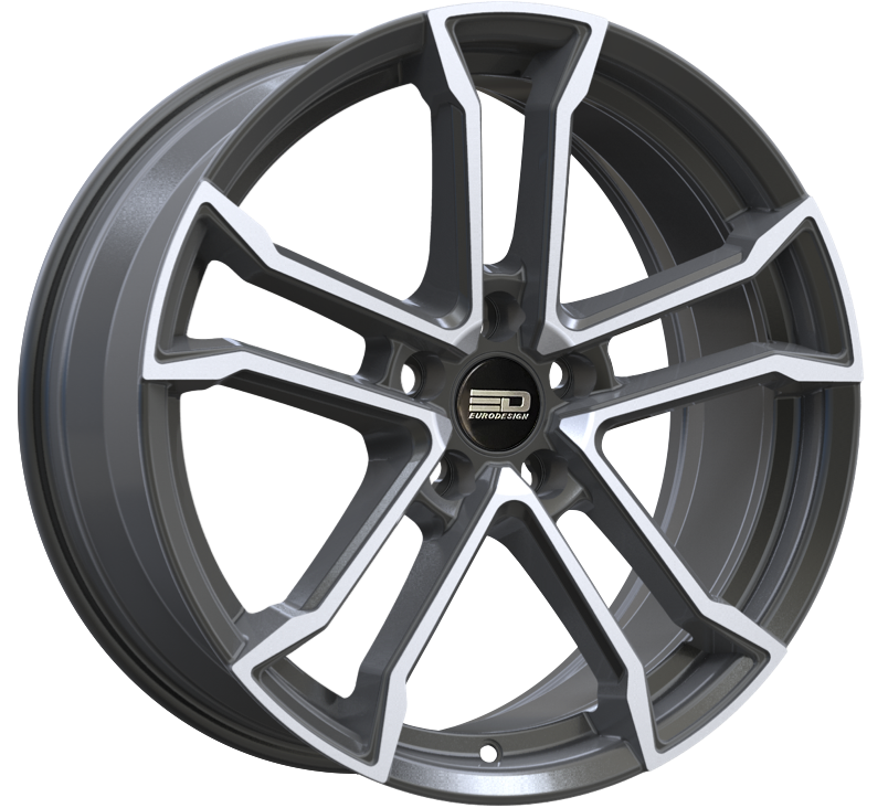 Euro Design (EFS) Monaco - EFS Gunmetal Polished 17x7.5 5x100/5x105/5x110/5x112/5x115/5x118/5x108/5x114.3/5x98 et35 72.6