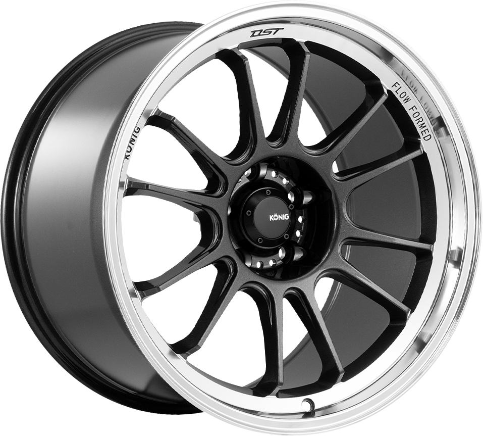 Konig Hypergram Metallic Carbon w/ Machined Lip 18x11 5x112 et40 66.56