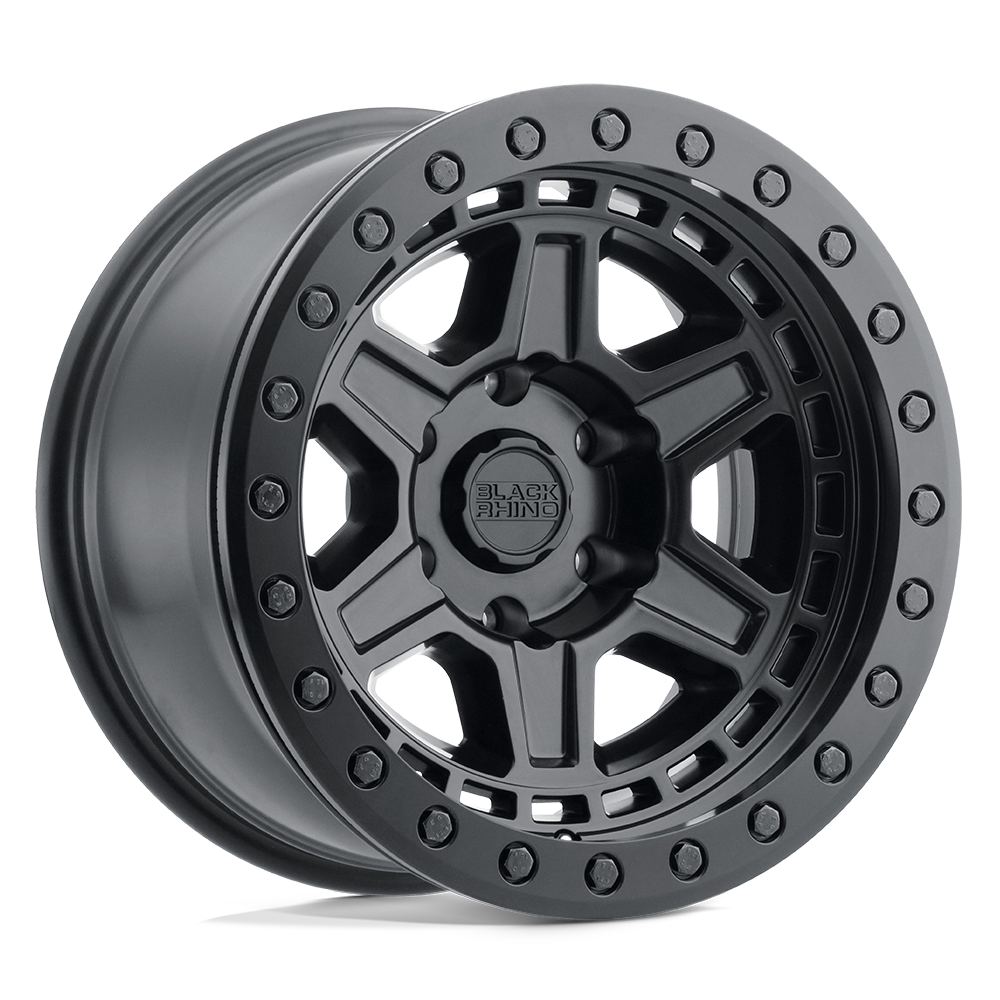 Black Rhino RENO MATTE BLACK W/ BRASS BOLTS 17X9 6x139.7 et0 112.1