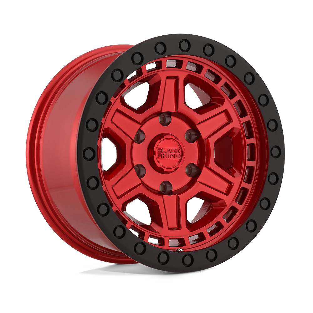 Black Rhino RENO CANDY RED W/ BLACK RING & BOLTS 17X9 6x135 et0 87.1