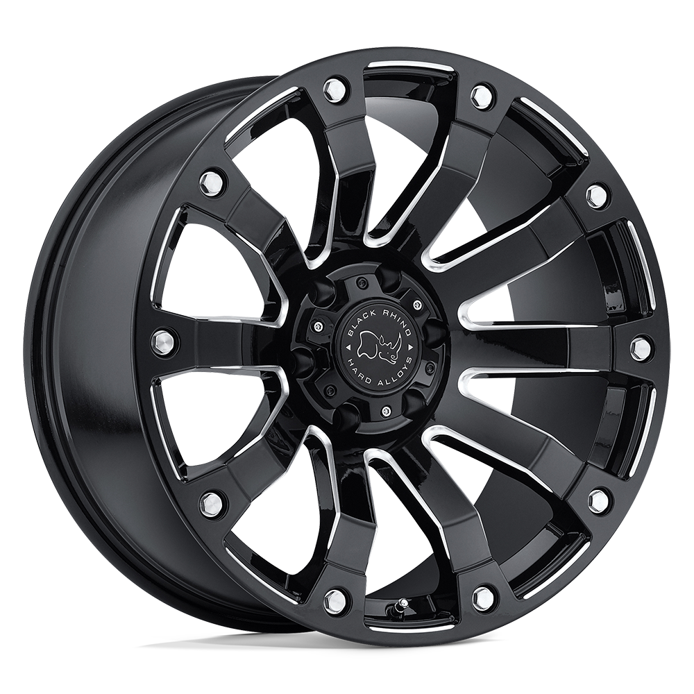 Black Rhino SELKIRK GLOSS BLACK MILLED 17X9 5x127 et-12 78.1