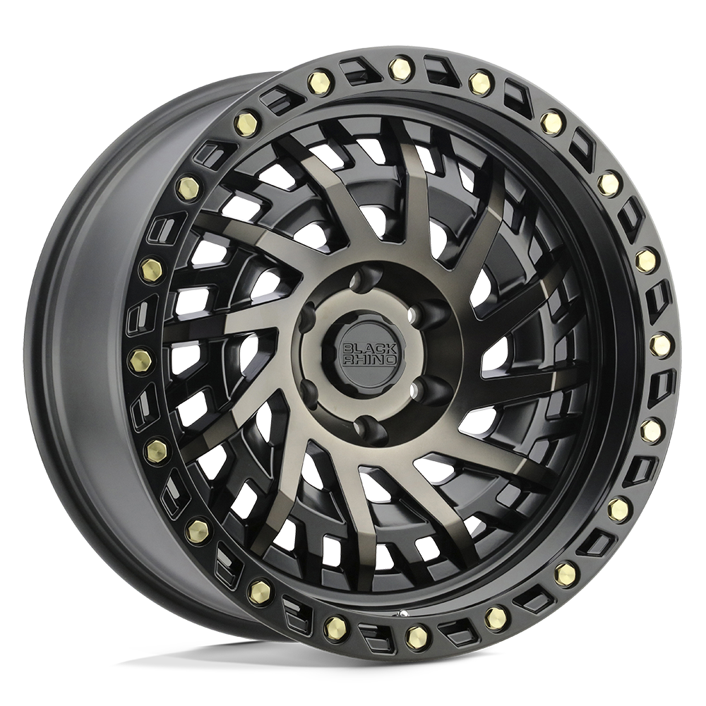 Black Rhino SHREDDER MATTE BLACK W/ MACHINED DARK TINT 17X9 6x139.7 et-12 112.1