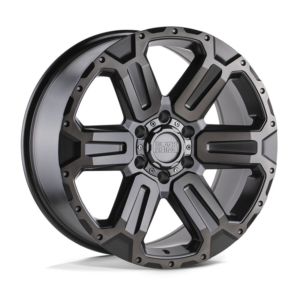 Black Rhino WANAKA MATTE GUNMETAL W/ BRUSHED FACE & GUNMETAL TINT 17X8.5 6x139.7 et12 112.1