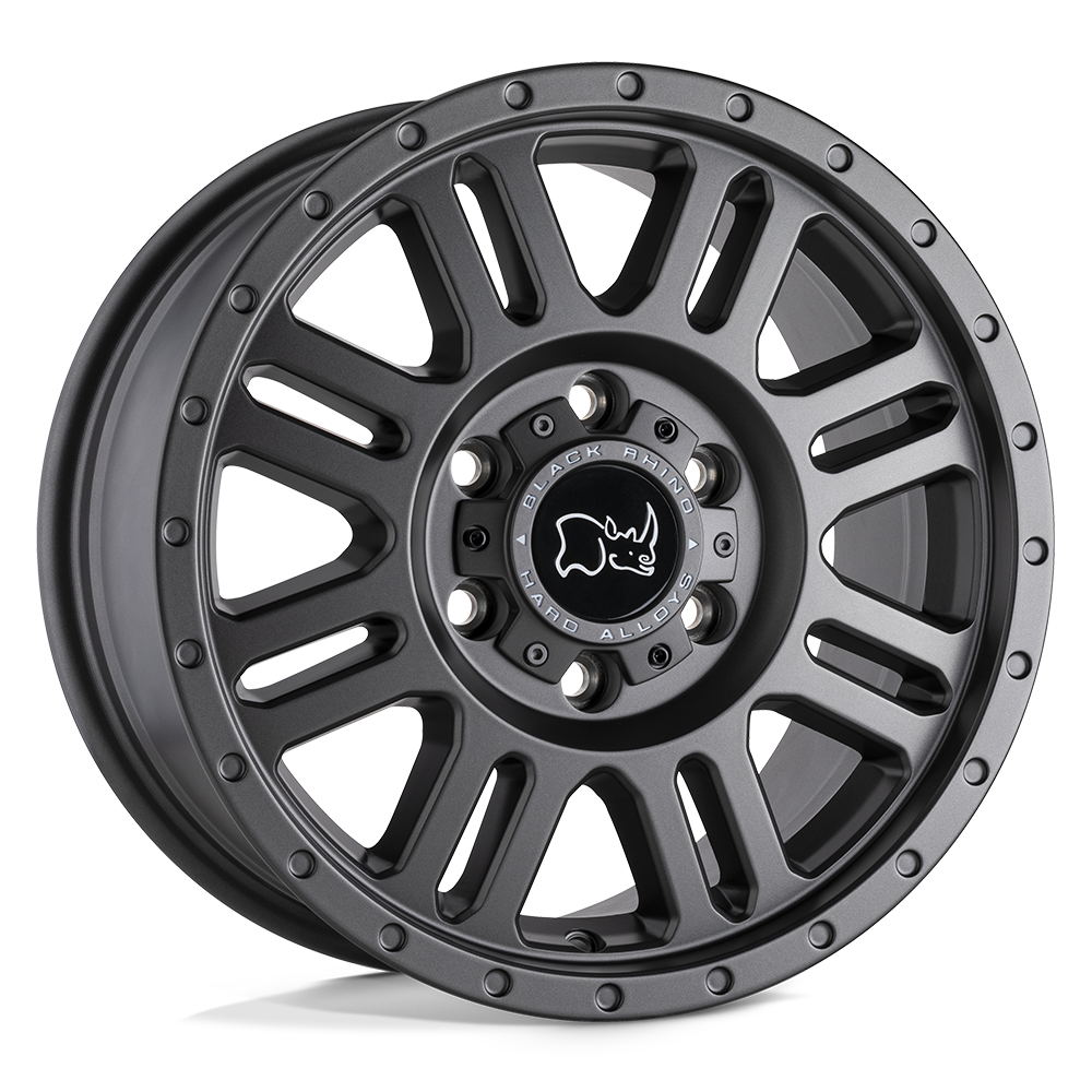 Black Rhino YELLOWSTONE MATTE GUNMETAL 17X8 6x130 et38 84.1