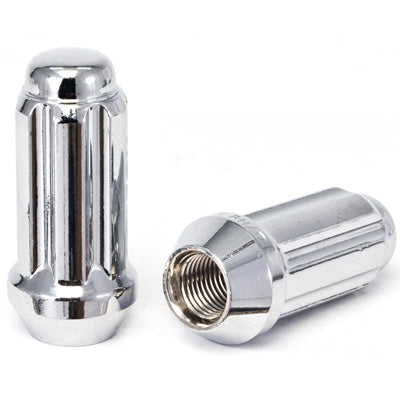 6 Spline Chrome Nut 2PC 60° Seat-12x1.75mm-19/21/22mm Hex-Premium