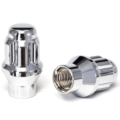 6 Spline ET Nut 2PC Chrome 60° Seat-1/2" RH-19/21/22mm Hex-Premium