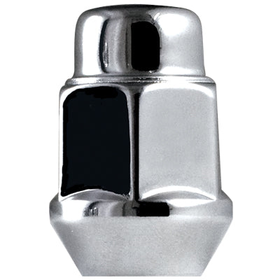 Acorn Chrome Nut 2PC 60° Bulge-1/2" RH-19mm Hex