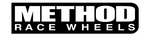Method Race Wheels MR406 UTV Beadlock MATTE BLACK